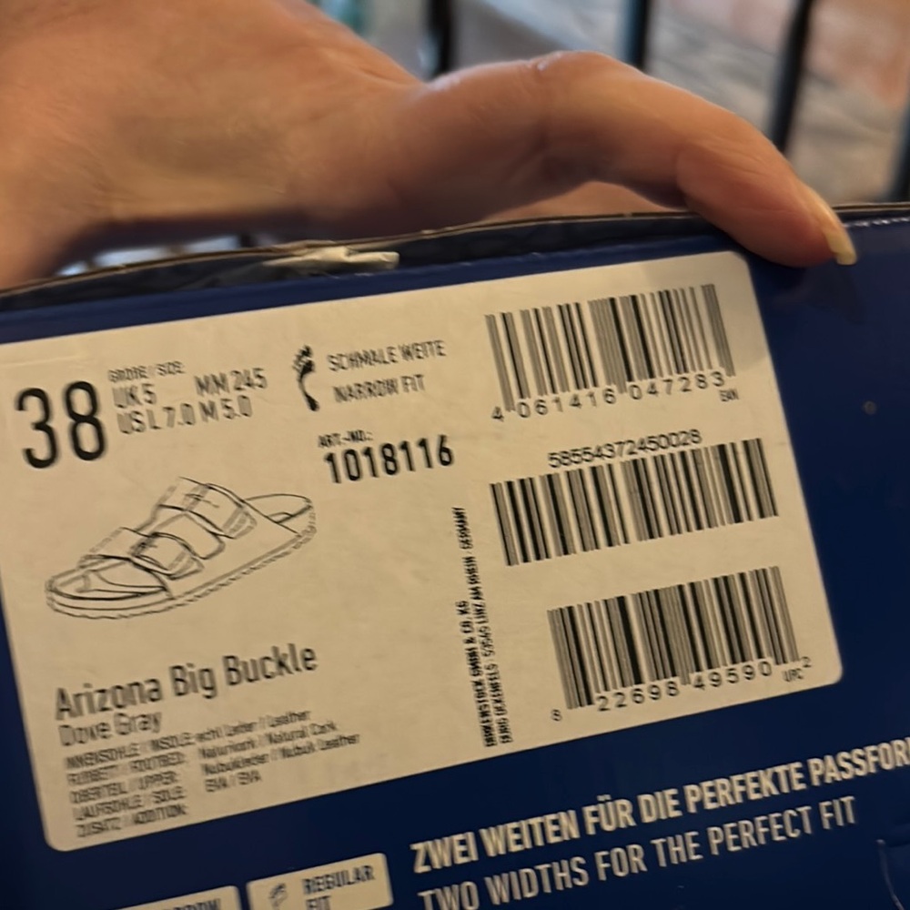 Birkenstock Light Gray Buckle Sandals - Picture 5 of 5